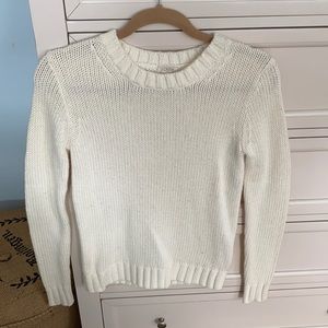 Like new off white j.Crew crewneck sweater